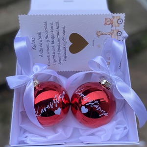 Keresztszülő felkérő karácsonyi gömb - Meska.hu