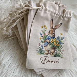 Húsvéti névre szóló tojásgyűjtő  - ünnepi díszek, dekorációk - húsvéti díszek és dekorációk - húsvéti ajándékátadó - Meska.hu