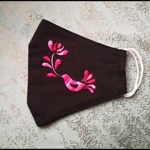 Hímzett női madaras maszk  - női - női - Meska.hu