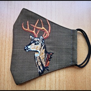  Felnőtt maszk szarvas hímzéssel - Meska.hu