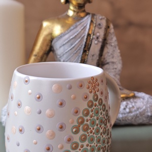 Pöttyös karácsonyi bögre  - otthon & életmód - konyhafelszerelés, tálalás - tálalás - bögre & csésze - Meska.hu