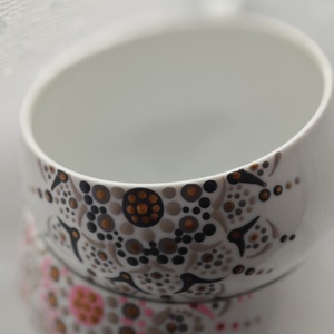 Mandalás teás csésze szett - Meska.hu