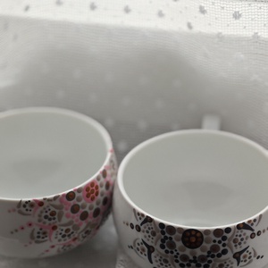 Mandalás teás csésze szett - otthon & életmód - konyhafelszerelés, tálalás - tálalás - bögre & csésze - Meska.hu