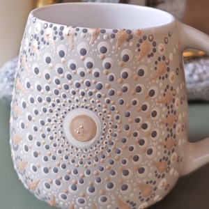 Mandalás bögre  - Meska.hu