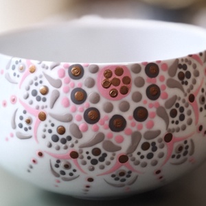 Mandalás teás csésze szett - otthon & életmód - konyhafelszerelés, tálalás - tálalás - bögre & csésze - Meska.hu