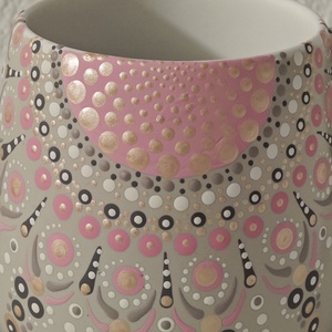 Pontozott mandalás bögre , Otthon & Életmód, Konyhafelszerelés, tálalás, Tálalás, Bögre & Csésze, Festett tárgyak, MESKA