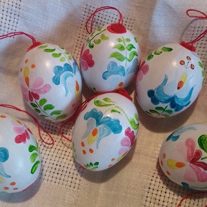 matyó inspiráció, húsvéti hímestojás, Művészet, Más művészeti ág, Festett tárgyak, MESKA