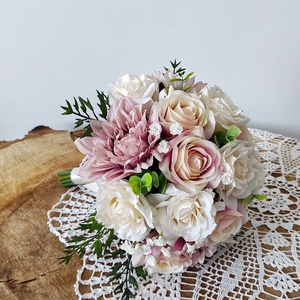 Élethű menyasszonyi csokor, dobócsokor, örökcsokor  - esküvő - menyasszonyi- és dobócsokor - Meska.hu