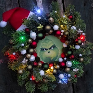Grincs kopogtató LED világítással - Meska.hu