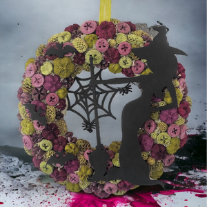 Boszis Halloween kopogtató LED világítással - Meska.hu