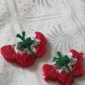 Horgolt pillangó kokárda - ékszer - kitűző és bross - Meska.hu