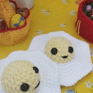 Horgolt tükörtojás - játék & sport - plüssállat & játékfigura - más figura - Meska.hu