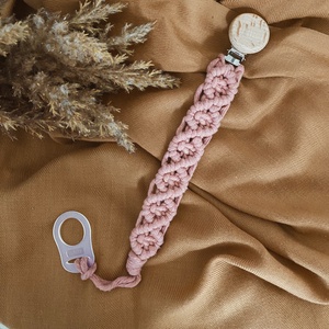 BABY GIRL BOX  - makramé cumilánc és rágóka - játék & sport - 3 éves kor alattiaknak - cumilánc - Meska.hu