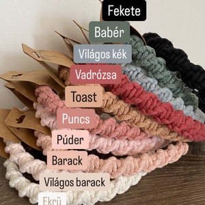 TWIST - csavart makramé hajpánt - ruha & divat - hajdísz & hajcsat - hajráf & hajpánt - Meska.hu