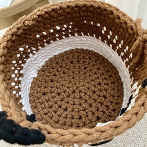 Őzike horgolt kosár - otthon & életmód - tárolás & rendszerezés - tárolókosár - Meska.hu