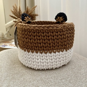 Őzike horgolt kosár - otthon & életmód - tárolás & rendszerezés - tárolókosár - Meska.hu