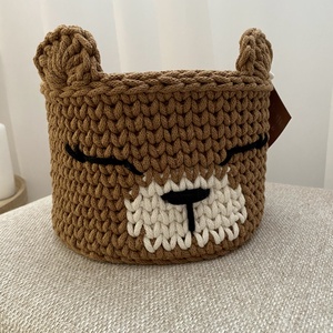 Maci horgolt kosár, Otthon & Életmód, Tárolás & Rendszerezés, Tárolókosár, Horgolás, MESKA