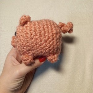 Horgolt malacka plüss  - játék & sport - plüssállat & játékfigura - malac - Meska.hu