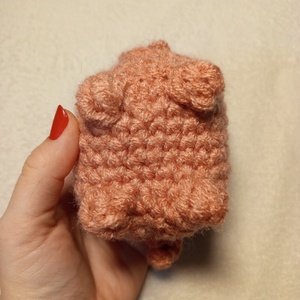 Horgolt malacka plüss  - játék & sport - plüssállat & játékfigura - malac - Meska.hu