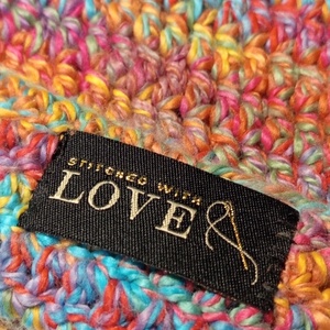 Horgolt szivárvány macska füles sapka - ruha & divat - sál, sapka, kendő - sapka - Meska.hu