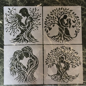 Festő sablon, fiatal pár életfával, Kellékek & szerszámok, Szerszámok, eszközök, Sablonok, Festészet, MESKA