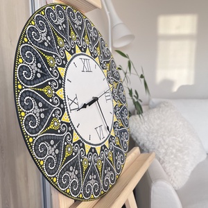 Mandala falióra, átmérő 40cm - otthon & életmód - dekoráció - fali és függő dekoráció - falióra & óra - Meska.hu