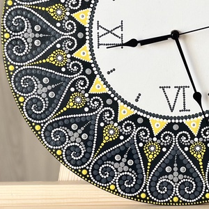 Mandala falióra, átmérő 40cm - otthon & életmód - dekoráció - fali és függő dekoráció - falióra & óra - Meska.hu