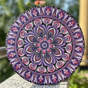 Pontozott mandala - átmérő 30cm - Meska.hu
