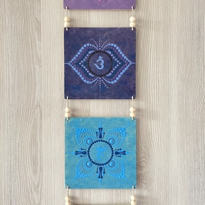 Csakrasor a csakrák színeivel és szimbólumaival - otthon & életmód - dekoráció - spiritualitás - mandala - Meska.hu