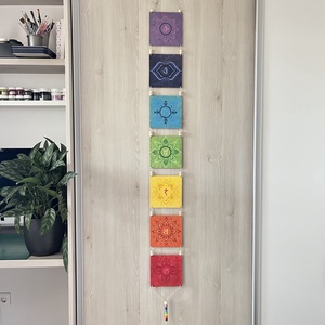 Csakrasor a csakrák színeivel és szimbólumaival - Meska.hu