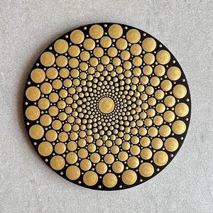 Hűtőmágnes mandala mintával - 13,5cm, Otthon & Életmód, Konyhafelszerelés, tálalás, Konyhai dekoráció, Hűtőmágnes, Festett tárgyak, MESKA