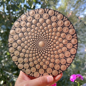 Hűtőmágnes mandala mintával - 15cm - otthon & életmód - konyhafelszerelés, tálalás - konyhai dekoráció - hűtőmágnes - Meska.hu