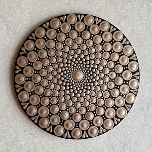 Hűtőmágnes mandala mintával - 15cm, Otthon & Életmód, Konyhafelszerelés, tálalás, Konyhai dekoráció, Hűtőmágnes, Festett tárgyak, MESKA