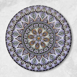 Pontozott mandala pasztell lila - 40 cm , Otthon & Életmód, Dekoráció, Spiritualitás, Mandala, Festett tárgyak, MESKA