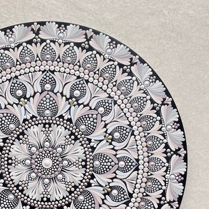 Pasztell mandala falidísz  kézzel festett, lágy hangulatú dekoráció - otthon & életmód - dekoráció - spiritualitás - mandala - Meska.hu