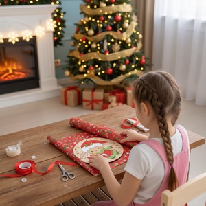 Nyuszi ajándéka - DIY festő szett számok szerint - Karácsonyi ajtódísz (20 cm) - diy (csináld magad) - egységcsomag - Meska.hu