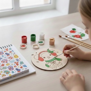 Téli manóruhás kutyus ajtódísz alkotóbox   DIY festőkészlet gyerekeknek - diy (csináld magad) - egységcsomag - Meska.hu