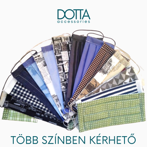 Bélyeges maszk - 2 rétegű - szürke unisex arcmaszk - 100% pamut  - férfi & uniszex - férfi & uniszex - Meska.hu