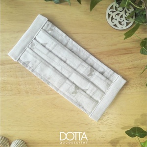 Drapp virágos maszk - 2 rétegű - mintás női arcmaszk - 100% pamut , Maszk, Arcmaszk, Női, Varrás, MESKA