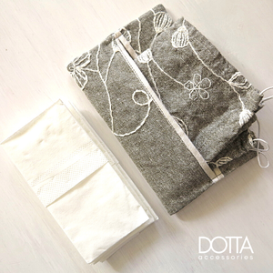 Hímzett zsepi és maszk tartó - pzs tok - papír zsebkendő tároló - női - női - Meska.hu