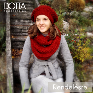 Óriás sál szett - kötött sapka körsál szet - vastag meleg gyapjús fonalból kötve - RENDELÉSRE - Meska.hu