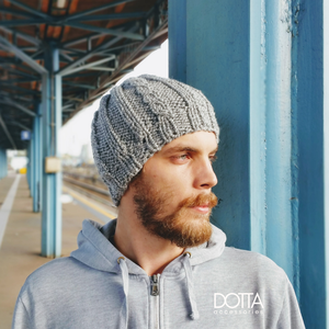 Leo férfi sapka - meleg gyapjús beanie - kézzel kötött puha téli sapka, Ruha & Divat, Férfi ruha, Férfi pulóver, Kötés, Horgolás, MESKA