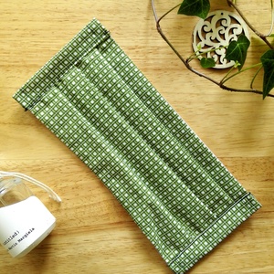 Kockás zöld maszk - 2 rétegű szájmaszk - férfi női arcmaszk - tiszta pamut , Ruha & Divat, Maszk, Arcmaszk, Férfi & Uniszex, Varrás, MESKA