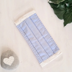 Kék  maszk - tiszta pamut szájmaszk - férfi női kamasz arcmaszk - Meska.hu