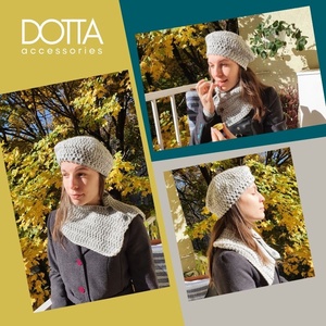 Fehér horgolt sapka - nőies svájci fazon - vastag meleg téli gyapjús fonalból - ruha & divat - sál, sapka, kendő - sapka - Meska.hu