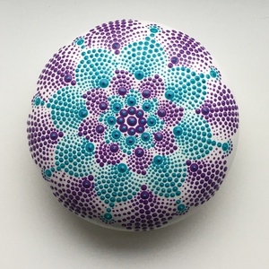 Egyedi pontozott festéses mandala - Meska.hu