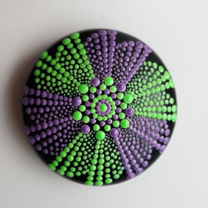 Sötétben világító mandala festés - otthon & életmód - dekoráció - spiritualitás - mandala - Meska.hu