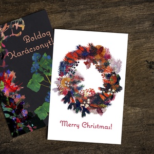 Karácsonyi képeslapok, Karácsony, Karácsonyi ajándékozás, Karácsonyi képeslap, üdvözlőlap, ajándékkísérő, Fotó, grafika, rajz, illusztráció, Meska