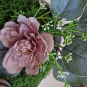 Húsvéti asztaldísz nyuszival � pasztell tavaszi dekoráció, kézzel készített húsvéti lakásdekor - otthon & életmód - dekoráció - asztal és polc dekoráció - asztaldísz - Meska.hu