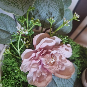 Húsvéti asztaldísz nyuszival � pasztell tavaszi dekoráció, kézzel készített húsvéti lakásdekor - otthon & életmód - dekoráció - asztal és polc dekoráció - asztaldísz - Meska.hu